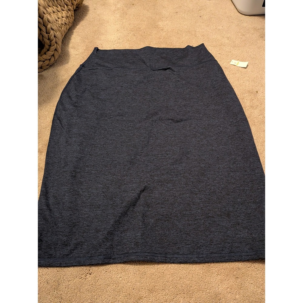 OFFLINE by Aerie The Hugger Midi Skirt XL Navy Blue High Waist‎ 41170036